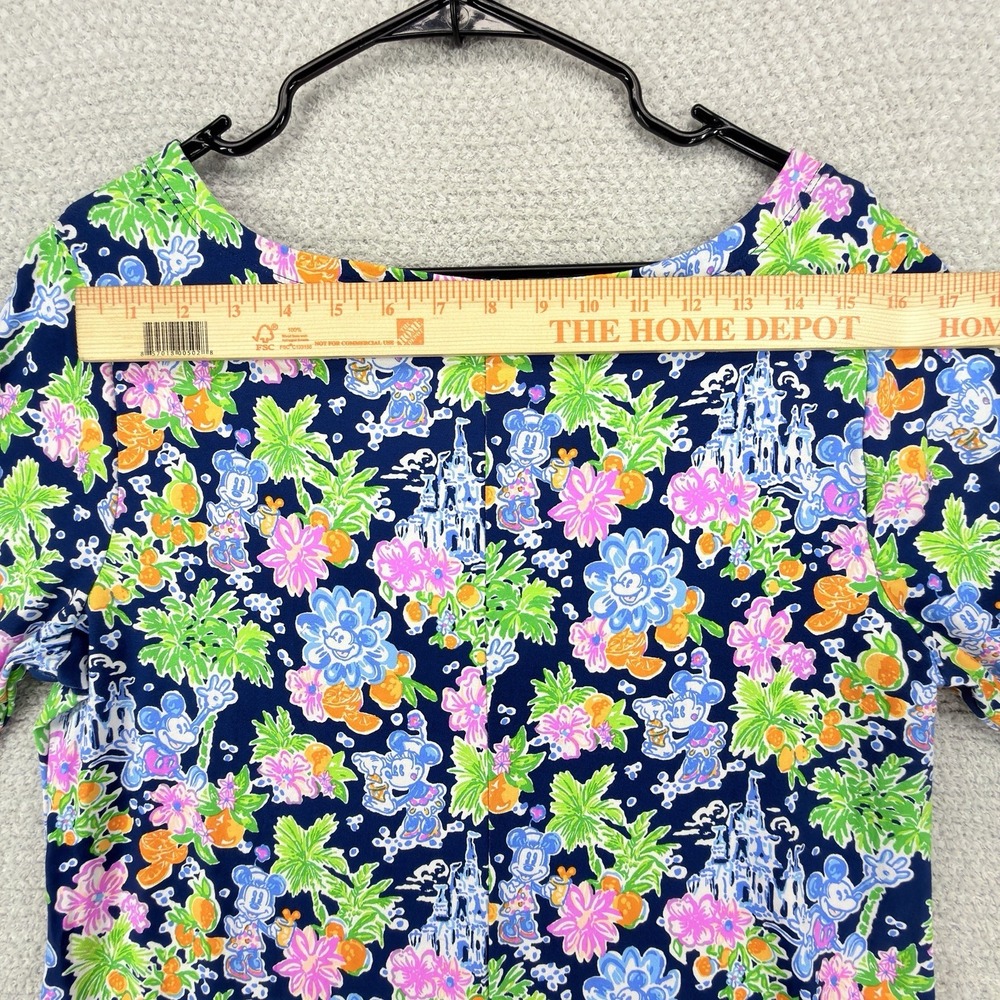 Disney Parks Lilly Pulitzer Sophie Dress XL Lilly Loves Disney Mickey Floral - Picture 12 of 12